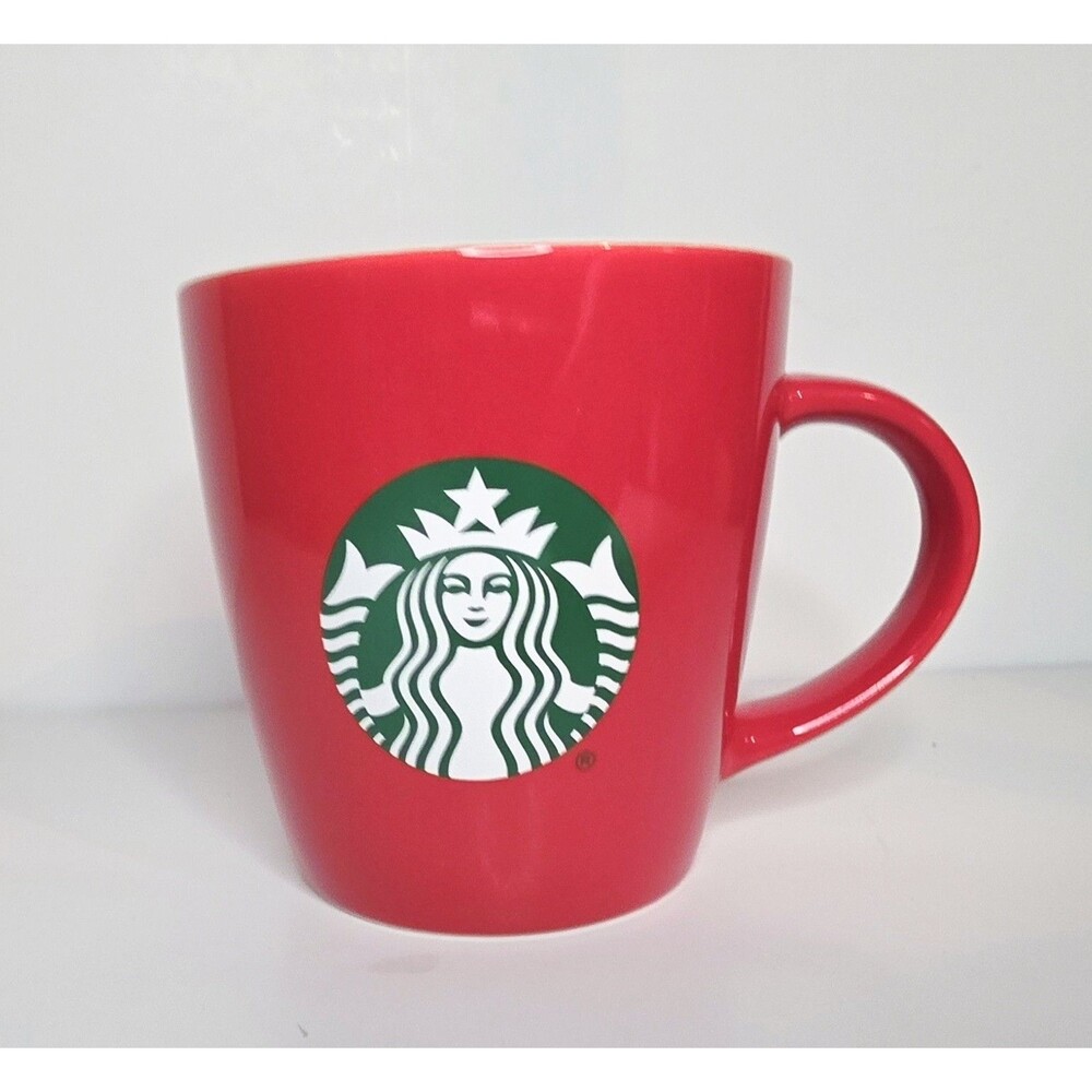 2021 Starbucks Classic Red Mermaid Green Logo Coffee Tea Mug Cup 12 oz